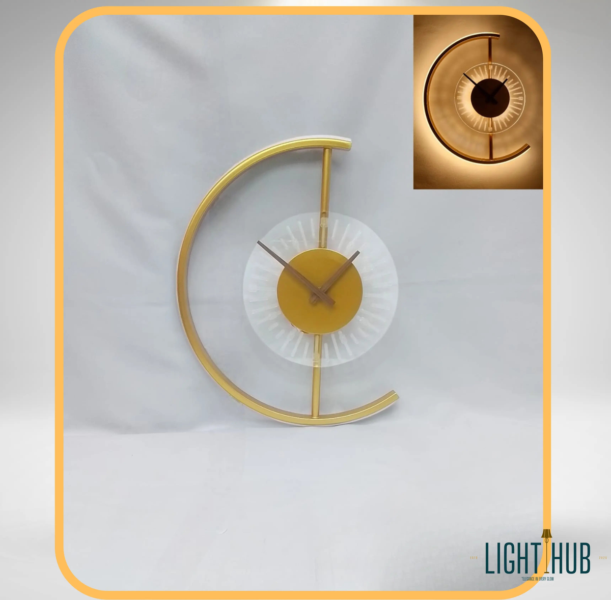 Horloge murale LED LIOR - "LIGHT HUB"