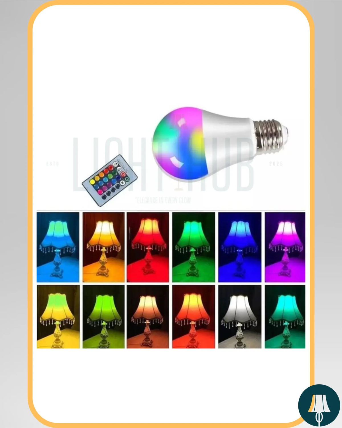 OptiGlow™ RGB+W Smart-Sync Bulb - "LIGHT HUB"
