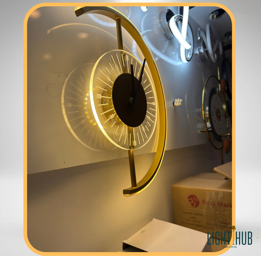 Horloge murale LED LIOR - "LIGHT HUB"