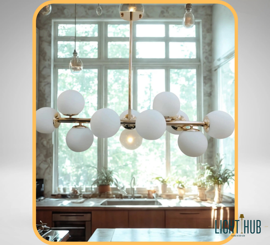 Suspension Lustre 10 SOLIS - "LIGHT HUB"