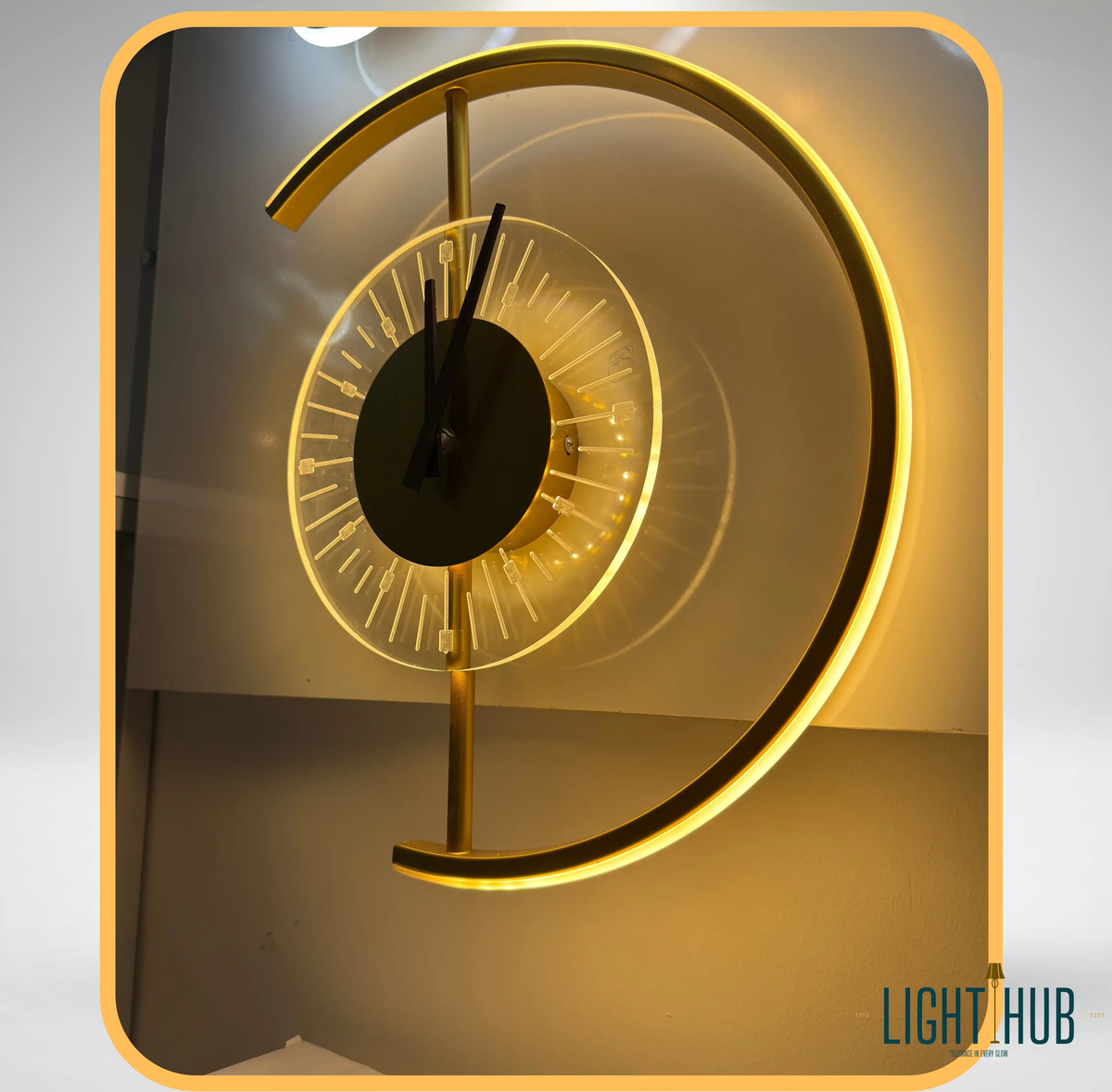 Horloge murale LED LIOR - "LIGHT HUB"