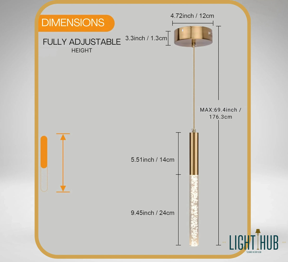 Suspension GLINT - "LIGHT HUB"