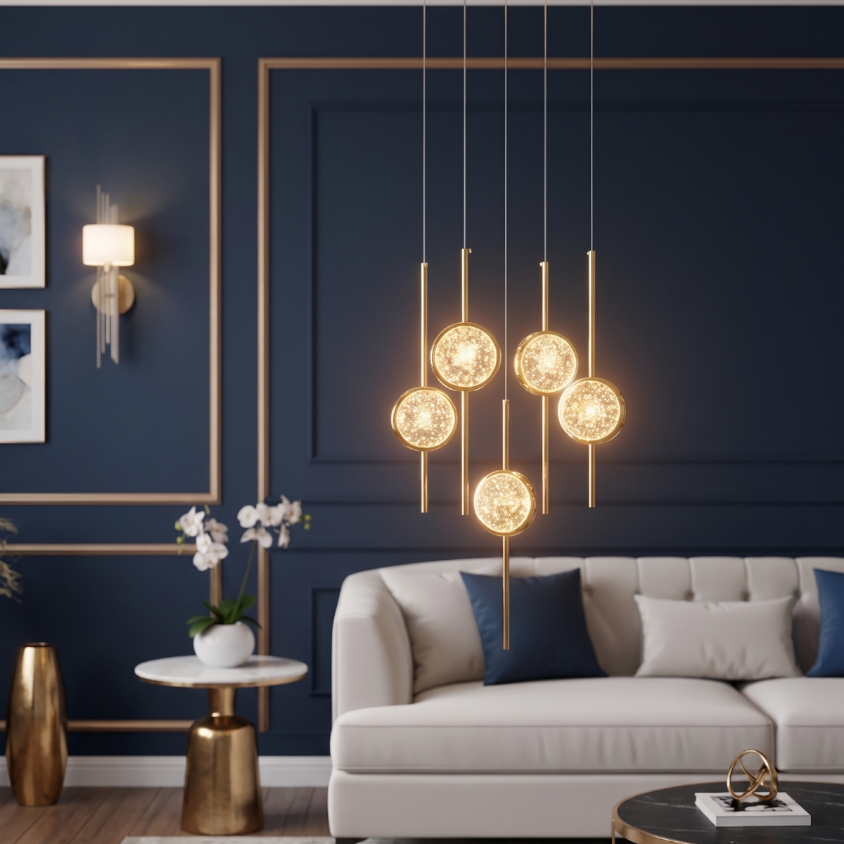 SPARKS 5 Chandelier Suspension